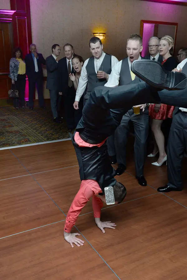 Couple dancing at their wedding reception